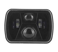 KIMISS LED Square Headlight, 17.8 cm, H4 LED Headlight, High Brightness 12-24V for Cherokee XJ, YJ & More, 7-Inch Headlamp