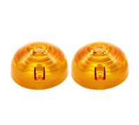 KIMISS Lens Cover Side Light Lenses ABS Plastic Red 2pcs Durable Replacement for 90 110 Tail Brake Light Lens Cover Keeps Your Car Side Clean and Safe (Amber)