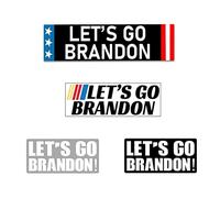 KIMISS Lets Go Brandon Stickers Funny Political Car Bumper Sticker Decal for Laptop Hardhat Window Self Adhesive Pack of 1 (KIMISSoZYpj4G-10318008)
