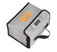 KIMISS Lithium Battery Explosion Proof Bag with Zipper Closure - Portable Fireproof Storage Pouch for Safe Drone & Power Bank Battery Protection