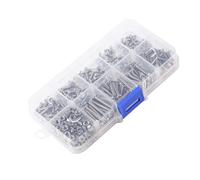KIMISS M3 Screw and Nut Assortment, 340 Pcs 304 Stainless Steel
