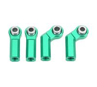 KIMISS M4 RC Ball Joint - 4PCS Metal Link Rod End for 1/10 RC Crawler Car - 7.0mm CW Design Heavy Duty Alloy (Green)