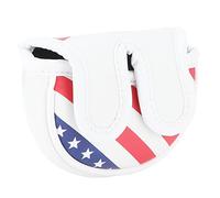 KIMISS Mallet Headcover Waterproof PU Mallet Headcover Center Putter Cover Protector with Magnetic Closure for Large Semi Circular Double Ears (Small semicircular ears)
