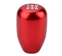 KIMISS Manual Gear Shift Knob with 3 Adapters 8/10 / 12mm Universal (Red)