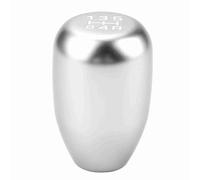 KIMISS Manual Gear Shift Knob with 3 Adapters 8/10 / 12mm Universal (Silver)
