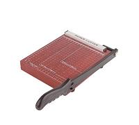 KIMISS Manual Paper Cutter for A5 Size - Accurate Trimming with Comfortable Arc Handle & Positioning Ruler for School and Office Use (Wood)