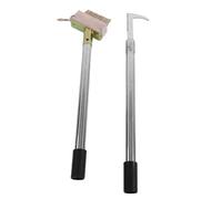KIMISS Manual Stainless Steel Weeder Tool Set for Patio and Driveway - Adjustable Handle Weeding Tool for Effective Moss and Weed Removal