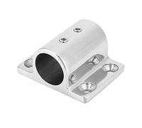 KIMISS Marine Pipe Rectangular Base Stainless Steel Boat Tube/Pipe Square Base for Yacht Accessories (22mm 7/8 inch)