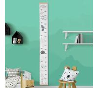 KIMISS Measuring Ruler for Children, Animal Pattern, Portable, Cute Wall Sticker Height Measure Growth Chart Home Messlatte Kinder Holz Charts Sticker, Ruler, Simple and Decorative (1)