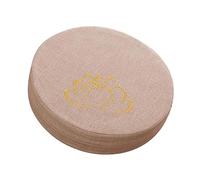 KIMISS Meditation Cushion Round Hard Foam Cotton Linen Detachable Washable Comfortable Floor Pillow Mat for Home, Office, and Meditation Spaces (Beige)