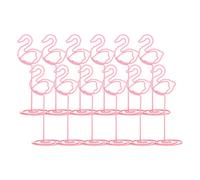 KIMISS Memorable Craft Wire Clips + 12Pcs Swan Photo Clips with Base Iron for Desktop Card Note Home Business Craft Supplies + Elegant Message Clamp/Holder Class