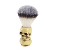 KIMISS Mens Grooming Tool - Skull Head Shaving Brush for Barbers, Beard Grooming, and Salon Use, Lightweight and Portable, Ideal for Home and Travel