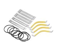 KIMISS Metal Fingerboard Guards Guitar String Spreader Rubber Bands for Fret Polishing and Dressing Tools