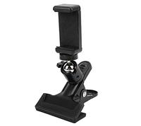 KIMISS Metal Guitar Bass Phone Holder for Live Broadcast - Adjustable Ukulele Headstock Phone Clamp/Holder with 360° Rotation & Universal 1/4" Camera Connector