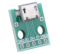 KIMISS Micro USB Female Socket to DIP Adapter Board | 5 Pin 2.54mm Pitch for Projects | USB Board