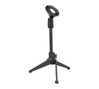 KIMISS Microphone Stand Desktop Tripod 8.1-10.6in Adjustable Microphone Tripod Plastic Portable Table Stand Mic Stand Mic Clip Holder