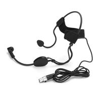 KIMISS Mini 3 Pins Headband Microphone, Portable Condenser Mic, Compatible with Wireless System Transmitter and Mixer, Perfect for Teachers, Guides, Conference Lecturers &