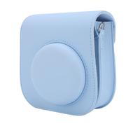 KIMISS Mini Camera Case - PU Leather Protective Storage Bag for Mini12 Mini11 with Adjustable Shoulder Strap (Blue)