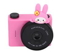 KIMISS Mini Digital Camera Small with Front Rear Dual Lens Autofocus Supports 32GB Card for Travel Party Vlog Point Shoot Multifunctional Gift Compact (Roseate)