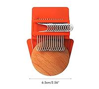 KIMISS Mini Loom Weave Tool Kit - Efficient Loom Tamping for Quick Weaving and Darning - 12 & 14 Hooks, Easy to Use, Ideal for Creative Fabric Projects (Golden Orange #59)