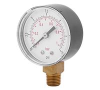 KIMISS Mini Pressure Gauge 0-15psi, Durable Oil Manometer