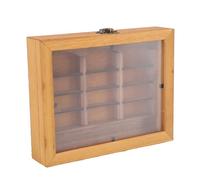 KIMISS Miniature Book Cabinet, Unique Wood Ornament (Bookshelf + Mini