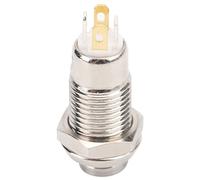 KIMISS Momentary Push Button Switch 8mm, 3V Stainless Steel Switch for Low Current Applications and Access Control, Durable and Reliable Design (Blue)