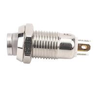 KIMISS Momentary Push Button Switch 8mm, 3V Stainless Steel Switch for Low Current Applications and Access Control, Durable and Reliable Design (White)