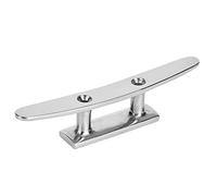 KIMISS Mooring Boat Deck Cleat Stainless Steel Base Cleat Mirror Polished Boat Accessory Base Marine Rope (6 Inch (153mm ID, 5mm Thickness))