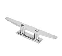 KIMISS Mooring Boat Deck Cleat Stainless Steel Base Cleat Mirror Polished Boat Accessory Base Marine Rope (20.3cm/8in)