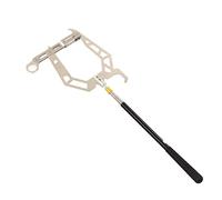 KIMISS Mooring Rope Dock Hook Boat U Type Mooring Rope Threader Dock Hook Pole U Type Mooring Rope Threader Stainless Steel Dock Hook Cable Wire Guider Ship Parking Tool With Telescopic Rod