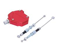 KIMISS Motorbike Stunt Clutch Pull Cable Lever CNC Aluminum Replacement for Motorcycle & Dirt Bikes - Easy Pull System (C(red))