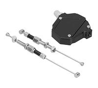 KIMISS Motorbike Stunt Clutch Pull Cable Lever CNC Aluminum Replacement for Motorcycle & Dirt Bikes - Easy Pull System (B(Black))