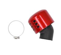KIMISS Motorcycle Air Filter 35mm Metal Shell Intake Set (Red)
