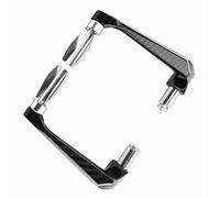 KIMISS Motorcycle Brake Guard Hand Lever Protector Aluminum Alloy 7 or 8in 22mm Universal CNC (Silver)