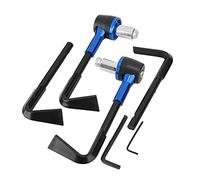 KIMISS Motorcycle Brake Guard Lever Protector, 22mm CNC Aluminum Handlebar Accessories for Motorbikes, Durable Alloy Handgrip Shield (Blue)