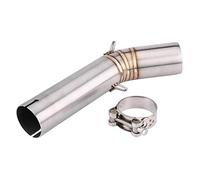 KIMISS Motorcycle Exhaust Pipe Exhaust Middle Pipe Motorcycle Exhaust Middle Pipe Exhaust Middle Connector with Mounting Accessories for GSX-R600/GSX-R750(K6)