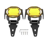 KIMISS Motorcycle Fog Light Cover, Motocycle Fog Light Guard Protective Cover LED Lamp Protector Fit for R1200GS R1250GS Adventure LC (Yellow)