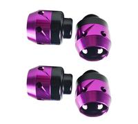 KIMISS Motorcycle Front Fork Frame Slider CNC Aluminum Alloy Wheel Crash Protector Impact Absorbing Front Fork Cup 5.9 X 5.9 X 4. CM (Purple)