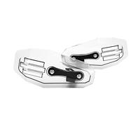 KIMISS Motorcycle Handguards, 2PCS Hand Guards Motorcycle Hand Guard Brush Bar Protective Metal Universal for Motorbike Accessory(transparent)