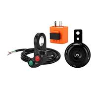 KIMISS Motorcycle Handlebar Horn Turn Signal Light Switch Assembly 7/8in for, Multi-functional Bike Control