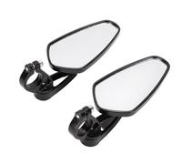 KIMISS Motorcycle Handlebar Mirrors, Universal Rearview Mirror with Aluminum Alloy Housing, Anti Glare Blue Lens for Grom