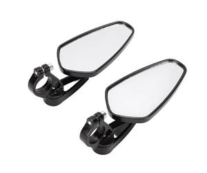 KIMISS Motorcycle Handlebar Mirrors, Universal Rearview Mirror with Aluminum Alloy Housing, Anti Glare Blue Lens for Grom