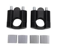 KIMISS Motorcycle Handlebar Riser 55mm CNC Aluminum Handlebar Clamp Riser ATV Mount for 7/8 1 1/8 Inch Black Universal Fit