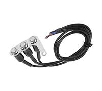 KIMISS Motorcycle Handlebar Switch LED ON OFF Button IP65 for Headlight, Horn, Turn Signal - Universal Handlebar Light Controller