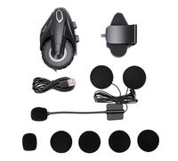 KIMISS Motorcycle Helmet Bluetooth Headset Intercom Communication Headset BT 5.4 500m 2 Way Intercom CVC 8.0 Noise Cancellation with Magnetic Design LED Lights for Motorcycle Helmets