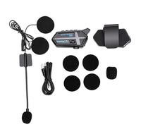 KIMISS Motorcycle Helmet Headset Bluetooth Helmet Speaker Bluetooth Earphone 5.4 Intercom IP67 CVC Noise Cancellation with Ambient Light for Riding