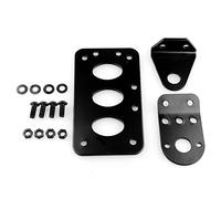 KIMISS Motorcycle License Plate Bracket Side Mount Number Plate Bracket Side Bracket Side Mount License Plate Bracket Iron Black for Street Bike Cruiser Chopper Dirt Bike