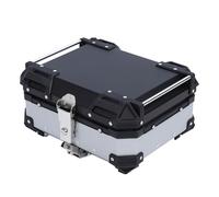 KIMISS Motorcycle Luggage Box with Removable Base and EVA Foam Liner 28L Large Capacity Shockproof Tail Case for Fit for (Silver)