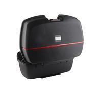 KIMISS Motorcycle Rear Top Box 45L Shockproof Tail Storage Trunk for Scooters, Mopeds, and Motorcycles - Easy Installation and Night Warning Reflective Light